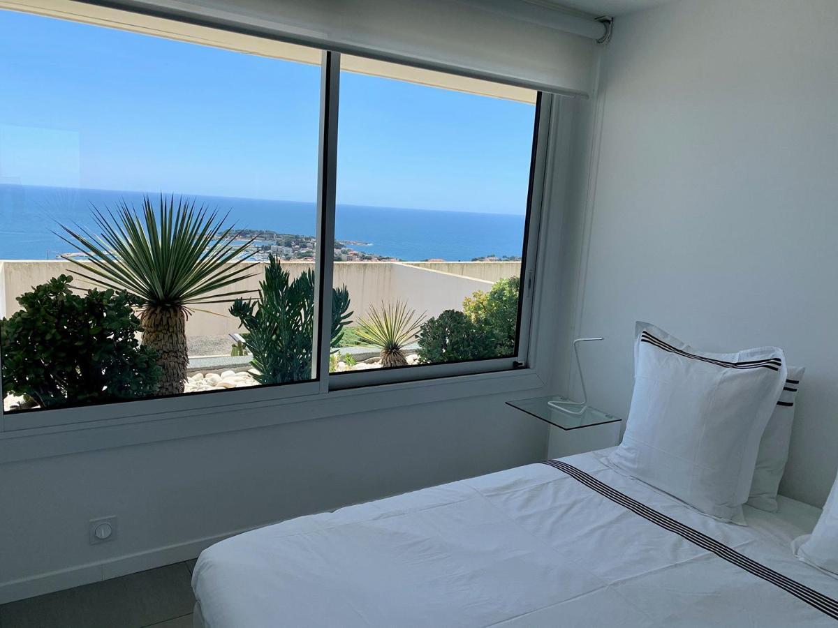 Design Apartment - Pool, Large Terrace And Panoramic Views Of Mediterranean Bandol Eksteriør bilde